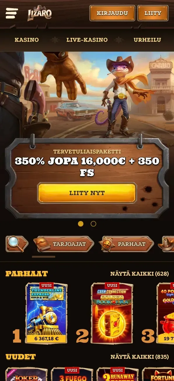 Mobiilipelaaminen Lizaro